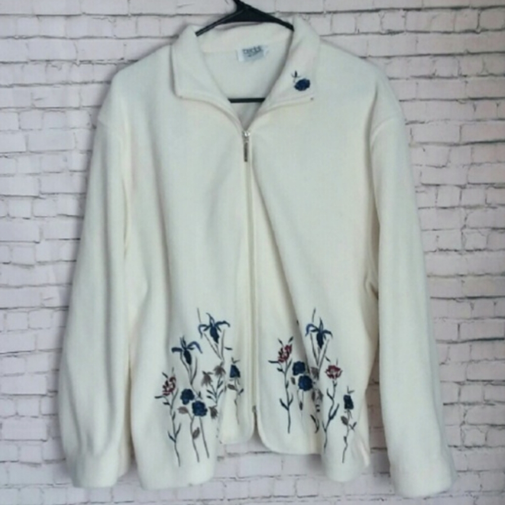 VINTAGE Embroidered Fleece Jacket